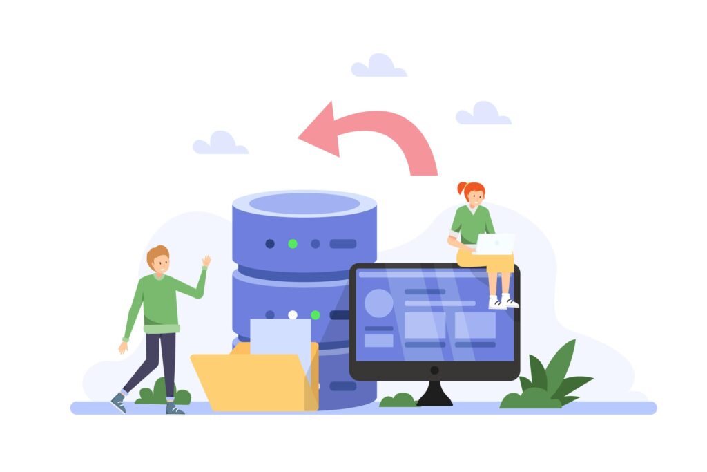 role of databases in web development