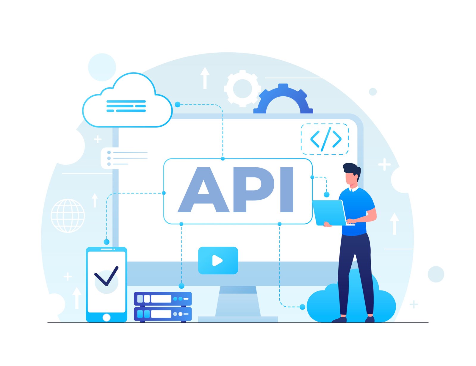 What is the role of APIs in web development
