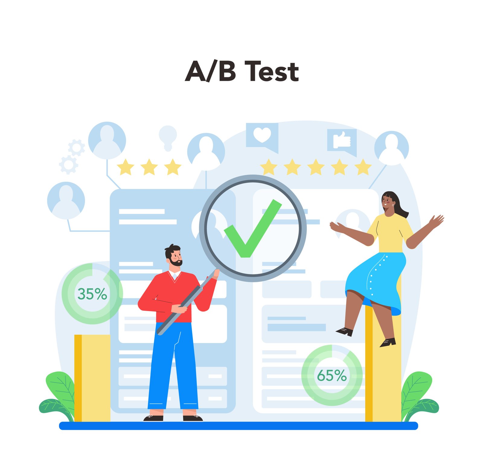 What is A/B testing and how is it used in web development